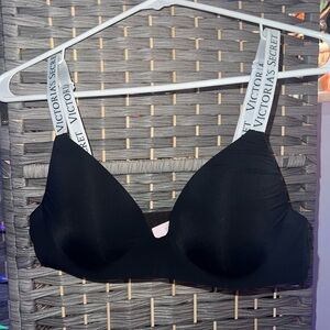 Victoria's Secret Black Bra with Logo Straps